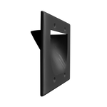 BestMounts Recessed (Inward) 2-Gang Cable Pass-Through Low Voltage Wall Plate | BWPW2
