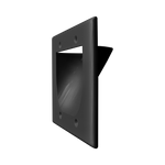BestMounts Recessed (Inward) 2-Gang Cable Pass-Through Low Voltage Wall Plate | BWPW2