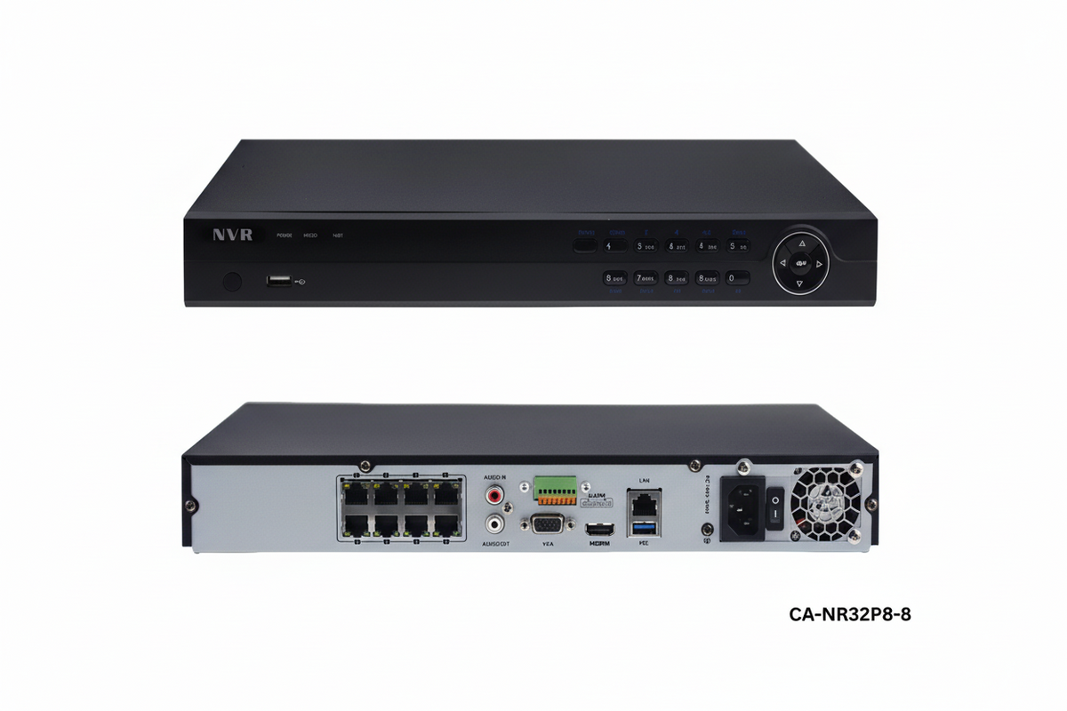 8 Channel Plug & Play PoE NVR 4K – 8MP Network Video Recorder with Dual HDD Support
