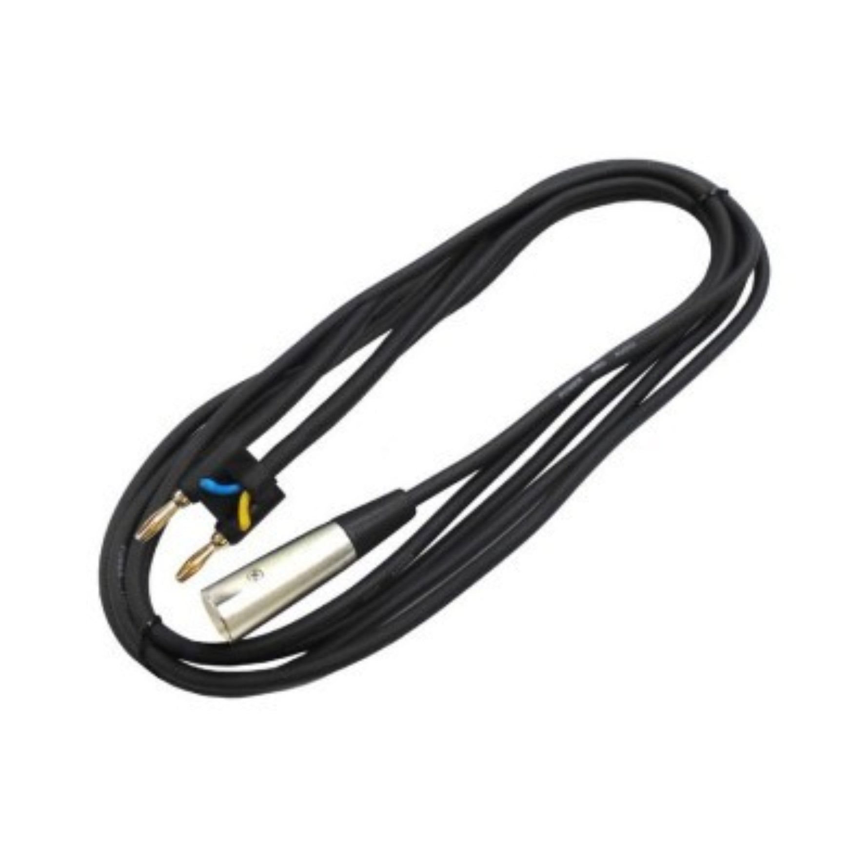 Câble XLR mâle vers fiches bananes – 15 m