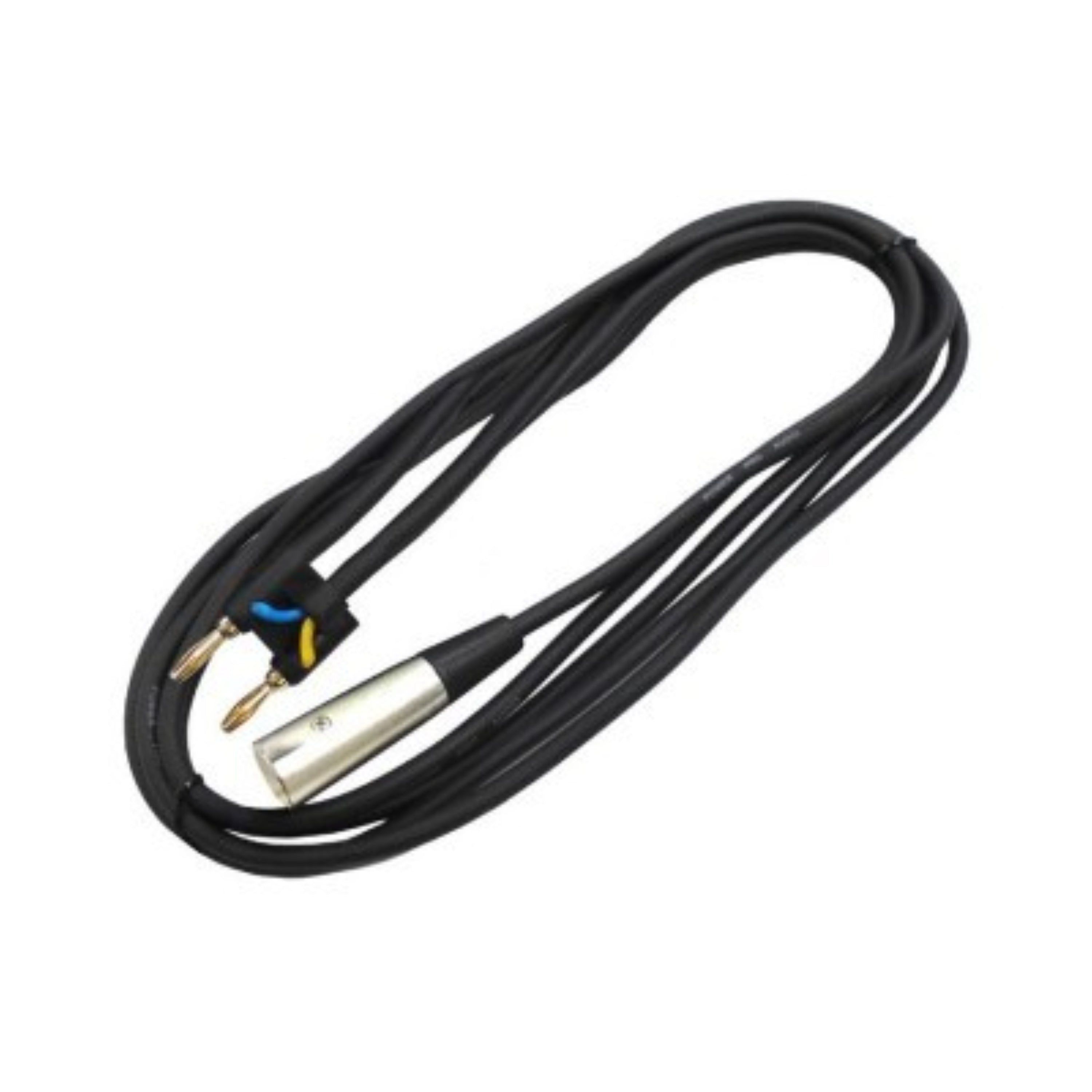 XLR Male to Banana Plug Cable – 25ft