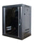 12U Wall Mount Network Server Cabinet Rack Enclosure Ventilation Door Lock Network Rack Black (Fully Assembled) 450mm