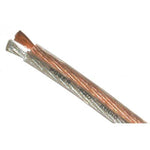 10 Gauge Speaker Wire 150FT Roll – Clear PVC Jacket with Silver & Gold Conductors
