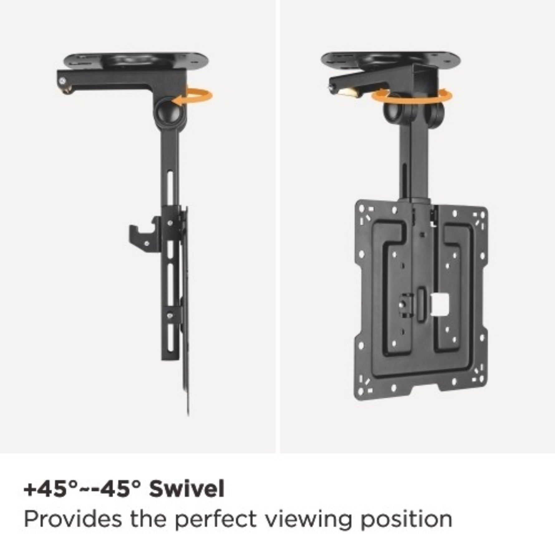 BRATECK 19 – 43” FOLD-UP UNDER-CABINET or CEILING TV MOUNT – LCD-CM322