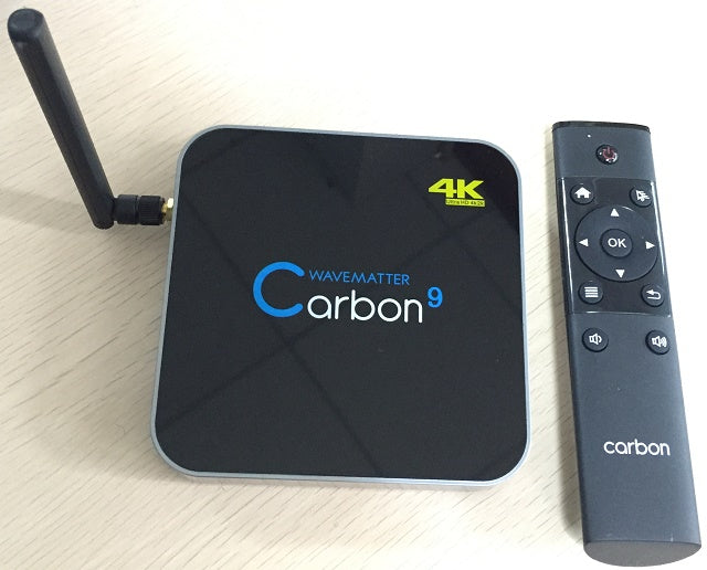 WaveMatter CARBON 9 Android TV BOX - QUAD-CORE, 4K, 2GB RAM, 16GB STORAGE, KODI,802.11ac Dual band wifi