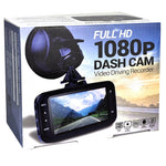Automotive 1080p HD Dashcam with Night Vision, 2.7 inch LCD Screen &amp; Windshield Mounting (Records to microSD Card)
