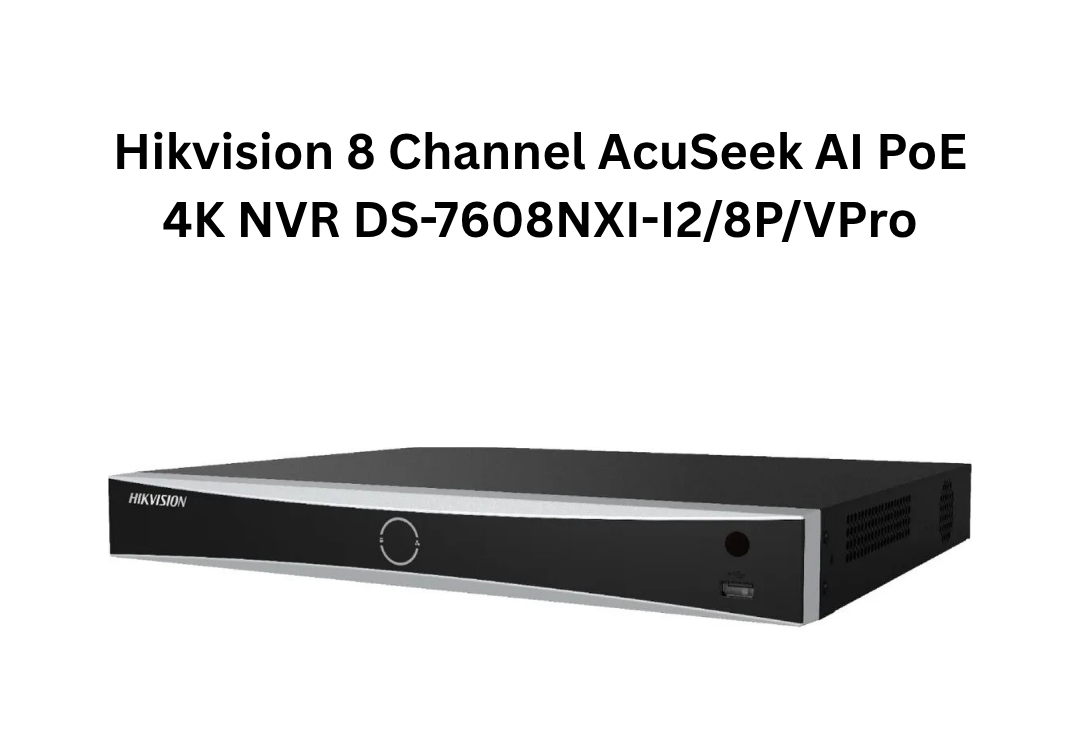 Hikvision NVR 4K 8 canaux AcuSense IA PoE DS-7608NXI-I2/8P/VPro