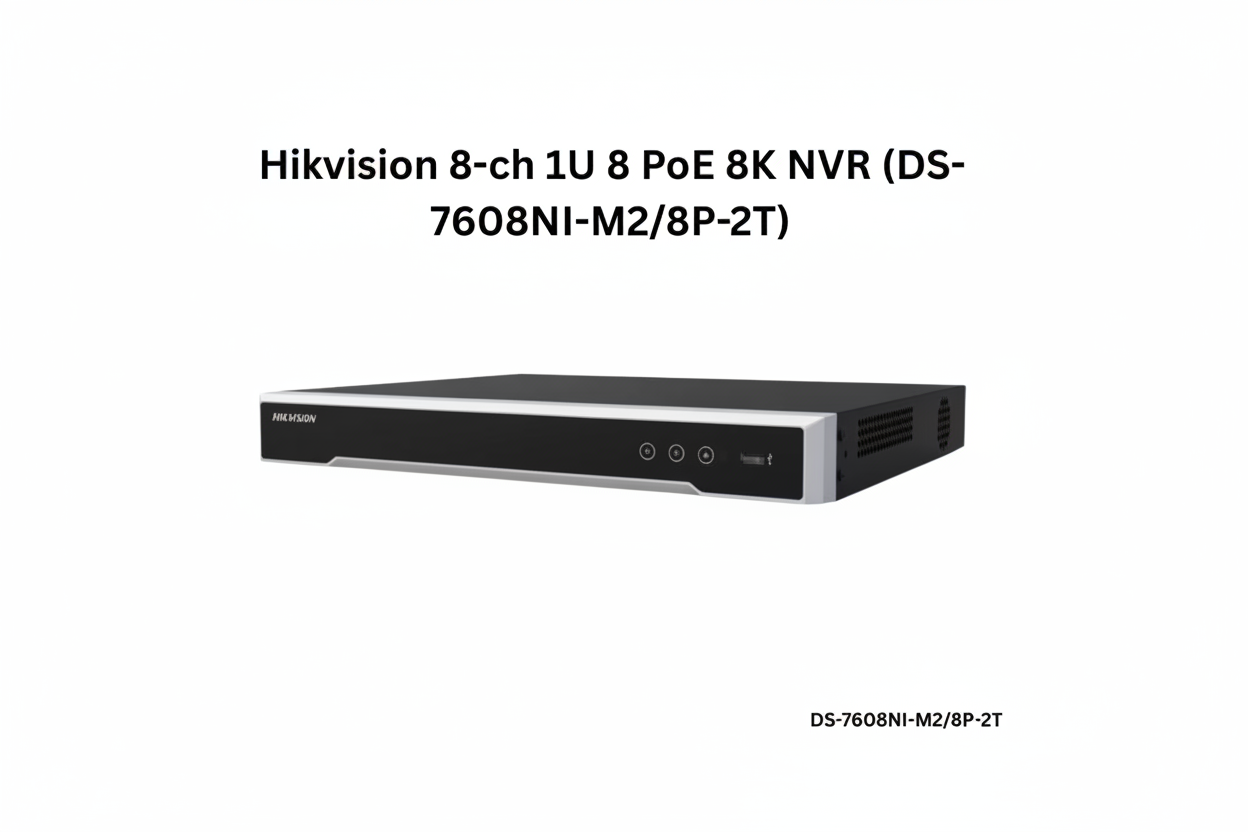 Hikvision DS-7608NI-M2/8P-2T 8-Channel  NVR with 2TB HDD
