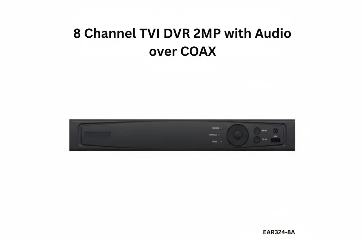 Enregistreur DVR TVI 8 canaux 2MP hybride avec H.265+, sortie HDMI 4K et prise en charge du stockage cloud