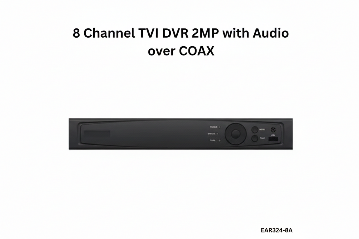 Enregistreur DVR TVI 8 canaux 2MP hybride avec H.265+, sortie HDMI 4K et prise en charge du stockage cloud