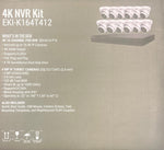 Hikvision IP Security Camera Kit 16 Channel 4K NVR with 12 x 4MP Turret Cameras EKI-K164T412