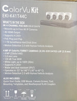 Hikvision IP Security Camera Kit 4 Channel 4K NVR with 4 x 4MP Turret Cameras EKI-K41T44 C