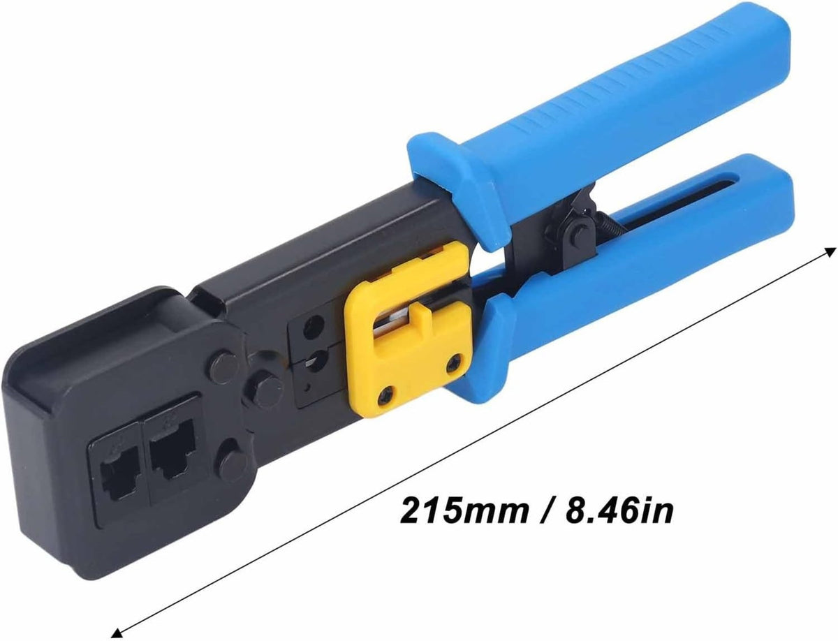 Pince à sertir RJ45 pour connecteurs 6P 8P réguliers, pince robuste pour connecteurs RJ45 RJ11 traversants EZ RJ