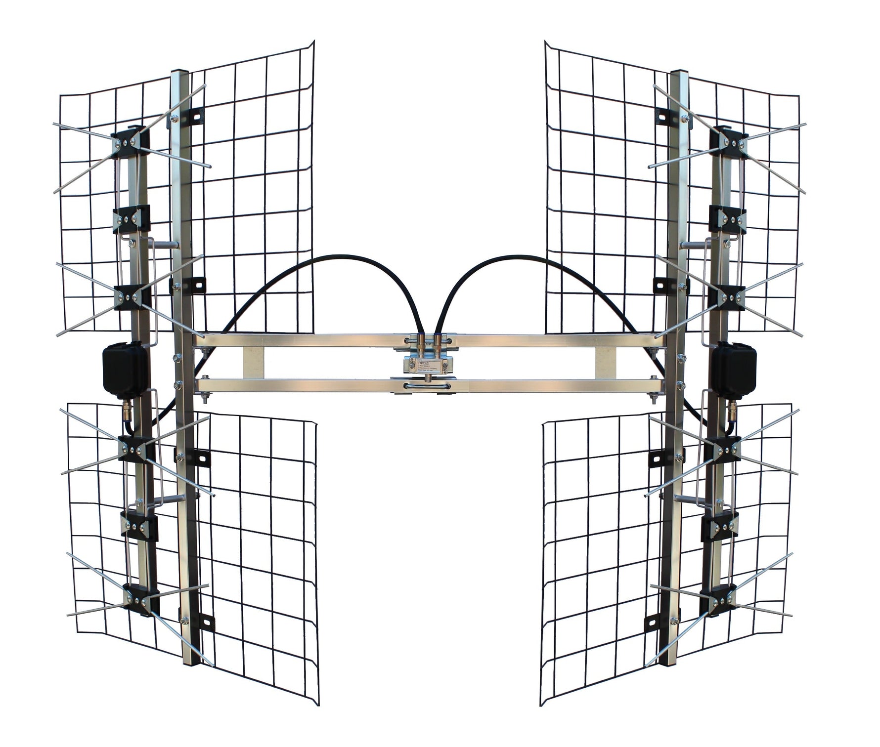 FOCUS 360-Degree Adjustable 8-Bay Multi-Directional (45-80+ mi/70-130+ km) HDTV UHF Antenna (FOCUS-8HD-90D)