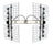 FOCUS 360-Degree Adjustable 8-Bay Multi-Directional (45-80+ mi/70-130+ km) HDTV UHF Antenna (FOCUS-8HD-90D)