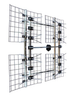 FOCUS 360-Degree Adjustable 8-Bay Multi-Directional (45-80+ mi/70-130+ km) HDTV UHF Antenna (FOCUS-8HD-90D)