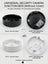 Universal Plastic Security Camera Junction Box Without Cover – Black & White | Hikvision, HiLook & AI Guarding Compatible
