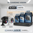 Système de sécurité AI Guarding Vision 6MP : Kits NVR 4/8/16 canaux avec caméras tourelles à dissuasion active, lumières clignotantes rouges/bleues, audio bidirectionnel et disque dur de 2 To/4 To – Disponible en noir ou blanc