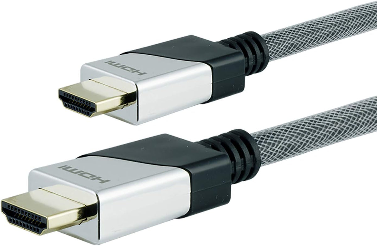 Câble HDMI Premium GE, Ethernet, 1,2 m, Ultra HD, Full HD 1080P, compatible HDR, transfert de données 18 Gbit/s, HDMI 4K 60Hz, fonctionne avec les téléviseurs intelligents, Roku, les appareils de streaming, Blu-ray, câble, noir, 35531