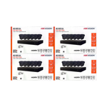 Hikvision 4MP IP Security Camera System Kit – 4, 8 & 16 Channel 4K NVR with 2TB/4TB HDD – Outdoor IR Night Vision Turret Cameras (2.8mm Wide Lens) – White & Black Options