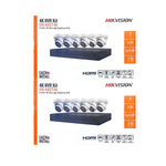 Hikvision 4MP IP Security Camera System Kit – 4, 8 & 16 Channel 4K NVR with 2TB/4TB HDD – Outdoor IR Night Vision Turret Cameras (2.8mm Wide Lens) – White & Black Options