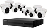 Hikvision IP Security Camera Kit 16 Channel 4K NVR with 12 x 4MP Turret Cameras EKI-K164T412