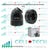 Custom Weatherproof Junction Box for Hikvision Turret ColorVu Cameras Only(Fits DS-2CD1347G2-LUF) – Available in White & Black