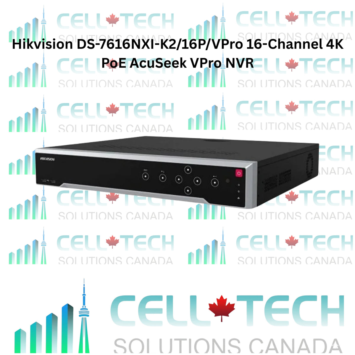 Hikvision DS-7616NXI-K2/16P/VPro 16-Channel 4K PoE AcuSeek VPro NVR