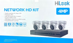 HiLook IK-4244TH-MH/P 4-Channel 4MP PoE NVR Kit | 2TB Pre-Installed HDD NVR, IP67, Desktop Client/HiLook Mobile App