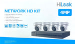 HiLook IK-4244TH-MH/P 4-Channel 4MP PoE NVR Kit | 2TB Pre-Installed HDD NVR, IP67, Desktop Client/HiLook Mobile App