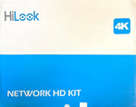 HiLook IK-6288TH-MH/P 8-Channel 4K PoE NVR Kit | 2TB pre-Installed HDD NVR, 2 x SATA for Additional Storage (up to 8TB per HDD), IP67 Rated