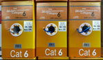 CAT6-1000: CMR SOLID 23AWG x 4C UTP CABLE 1000FT, 4 Colors