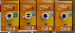 CAT6-1000: CMR SOLID 23AWG x 4C UTP CABLE 1000FT, 4 Colors
