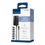Open Box Insignia 22.5W Universal AC Adapter – Multi-Voltage Charger with 7 Tips & USB Port (NS-UNI22WAC-C)