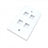 4 Port Keystone Wall Plate for RJ45 RJ11 RJ12 RCA F-Type Jack HDMI-USB-RCA- - White