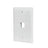 Plaque murale 1 port Keystone pour RJ45 RJ11 RJ12 RCA Jack de type F HDMI-USB-RCA - Blanc
