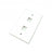 Plaque murale Keystone 2 ports pour RJ45 RJ11 RJ12 RCA F-Type Jack HDMI-USB-RCA- - Blanche