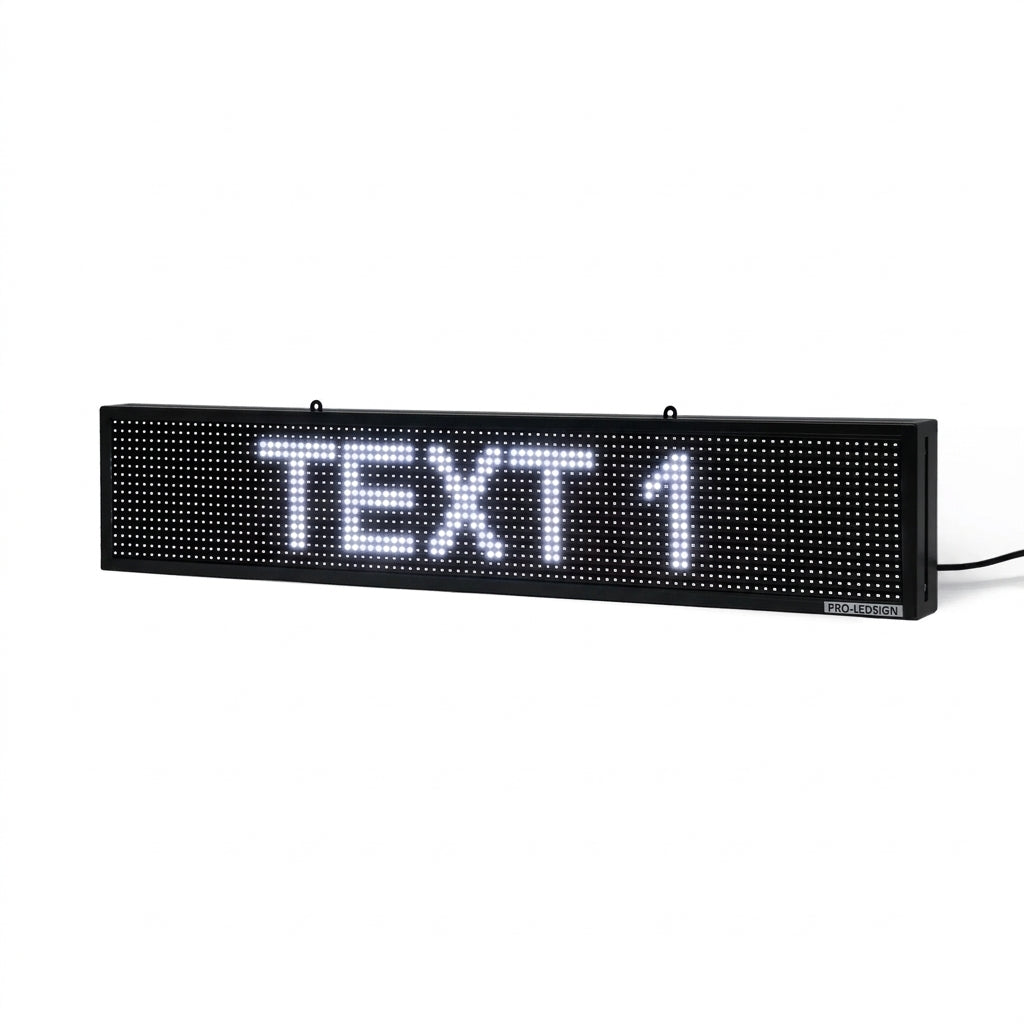 8 x 39 inch Ultra-bright Red Color Programmable LED Sign for Store Windows