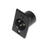 Chassis Mount 3 Pin Male XLR Connector (Solder Type, Black Housing)
