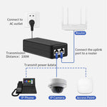 30W PoE+ Injector with 2.5 Gigabit ports Complies with IEEE802.3af/at standards