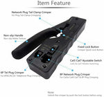 Network Crimping Tool For RJ45 RJ11 RJ12 Cat7 Cat6/6a Cat5/5e 6Pin 8Pin