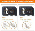 Network Crimping Tool For RJ45 RJ11 RJ12 Cat7 Cat6/6a Cat5/5e 6Pin 8Pin