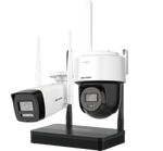 NKS424W03H  4MP H.265 One bullet + One PTDome WiFi NVS Kit ( HIKVISION )