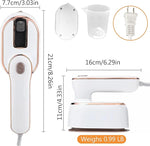 Défroisseur Vapeur Portable – Fer à Repasser et Défroisseur 2-en-1, Défroisseur de Voyage Mini Rotatif à 180°