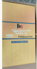 BSC162BK  500 ft. 16AWG Speaker Wire - 2 Conductor