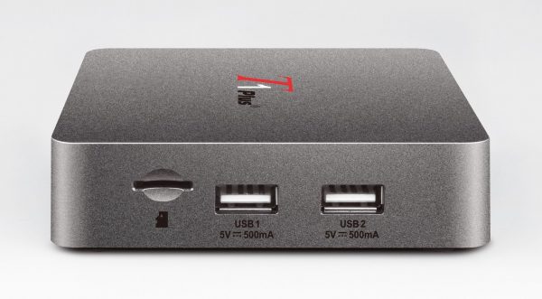 DREAMLINK T1 Plus Android IPTV box with 4K support, Dolby Digital Audio, PVR, WIFI.