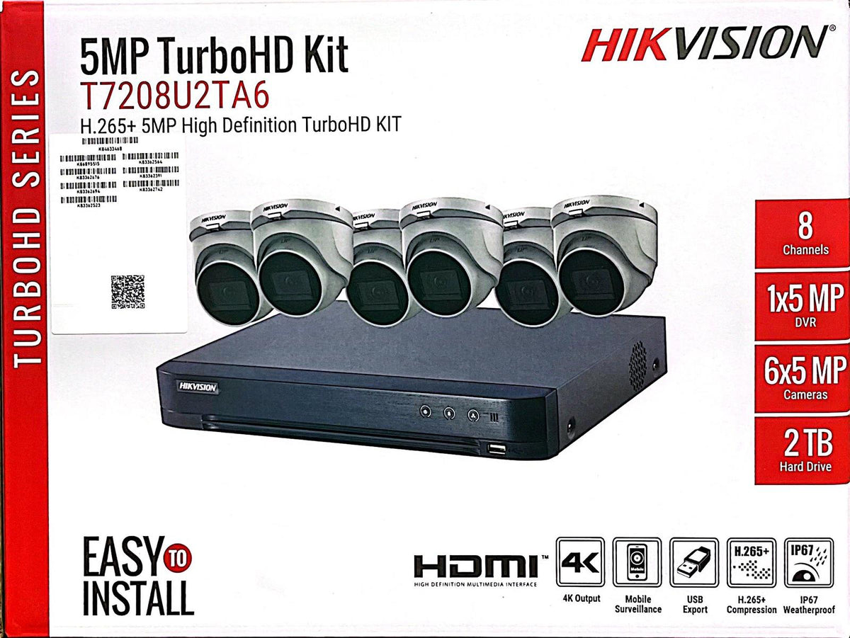 Hikvision T7208U2TA6 TurboHD 7-Piece Kit