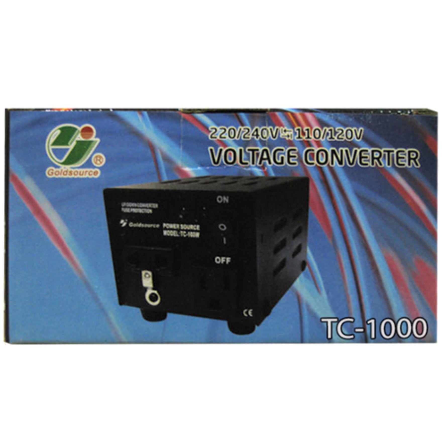 Convertisseur de tension GoldSource TC-1000W 220/240V vers/depuis 110/120V, 1000 Watts