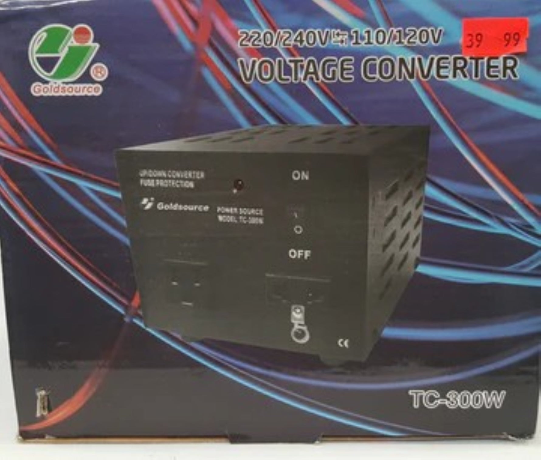 GoldSource TC-300W Voltage Converter 220/240V to/from 110/120V, 300 Watts