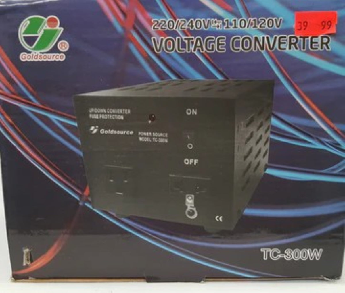 GoldSource TC-300W Voltage Converter 220/240V to/from 110/120V, 300 Watts